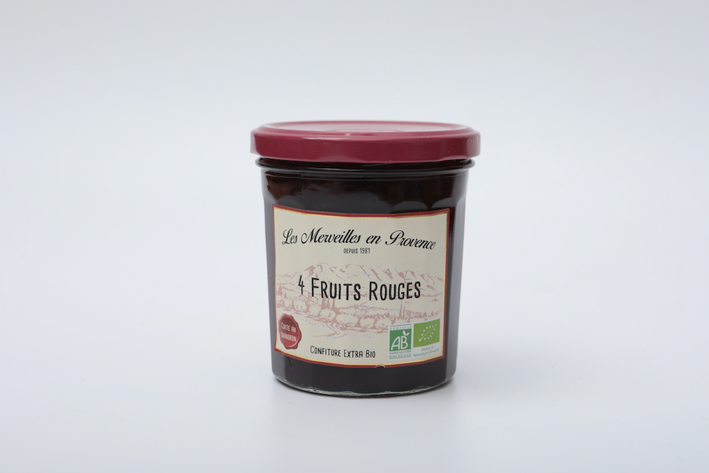 In You Market 製品 農薬不使用 4つの赤い実ジャム フランス直輸入 海外の有機認証取得