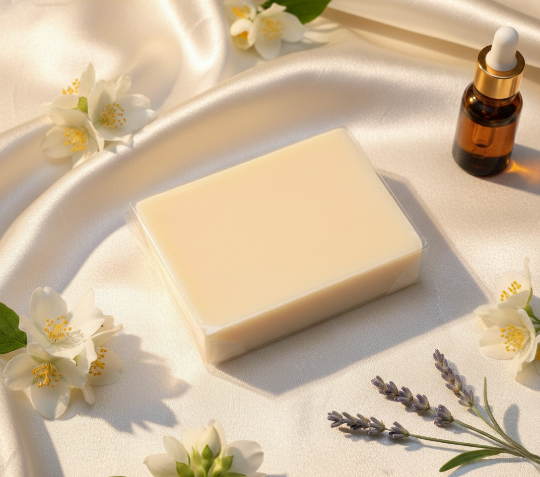 高級シルク配合オーガニック洗顔石鹸｜全身にもOK。洗った後も突っ張らない