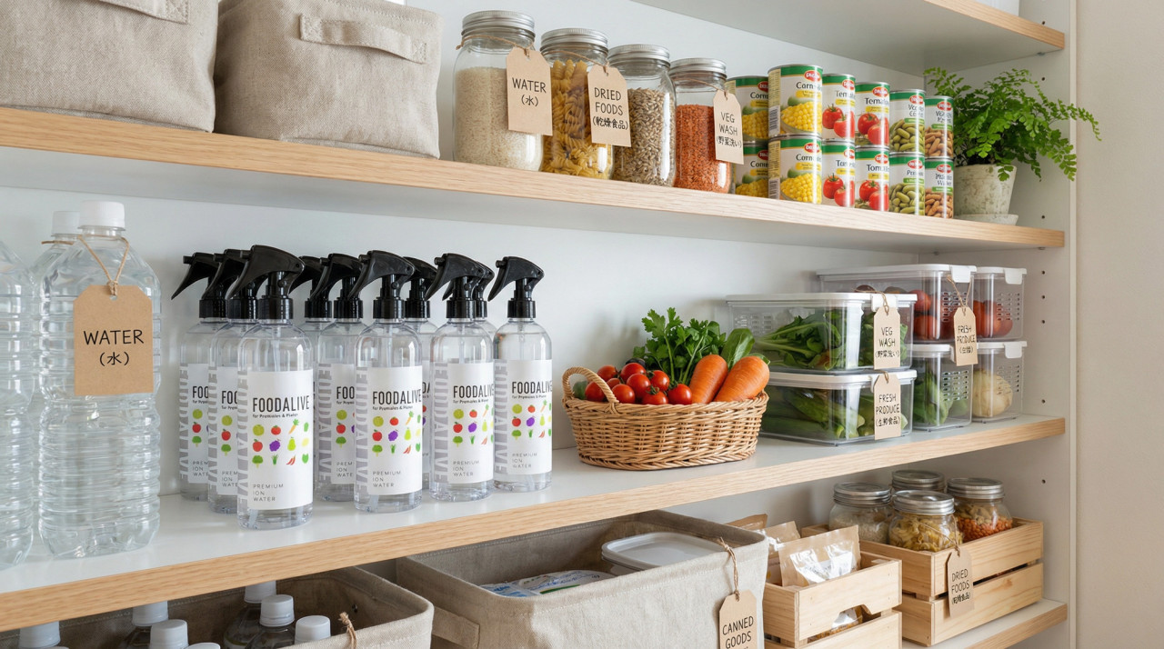 次世代型の食品用洗浄水 FOODALIVE