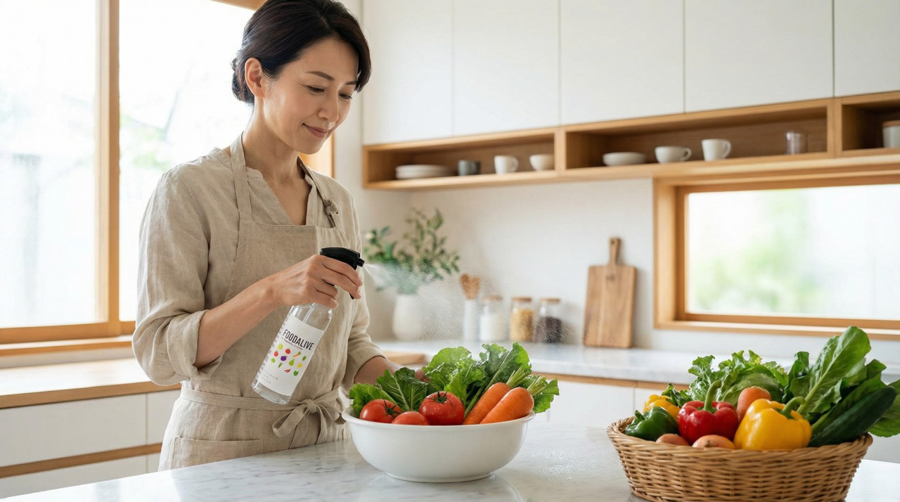 次世代型の食品用洗浄水 FOODALIVE