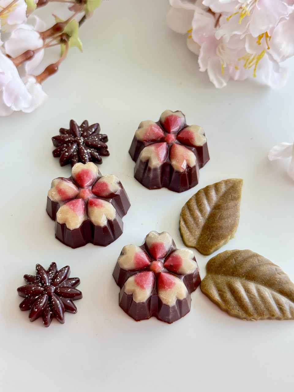 【オーガニック率99%のローチョコレート】桜のボンボンショコラ
