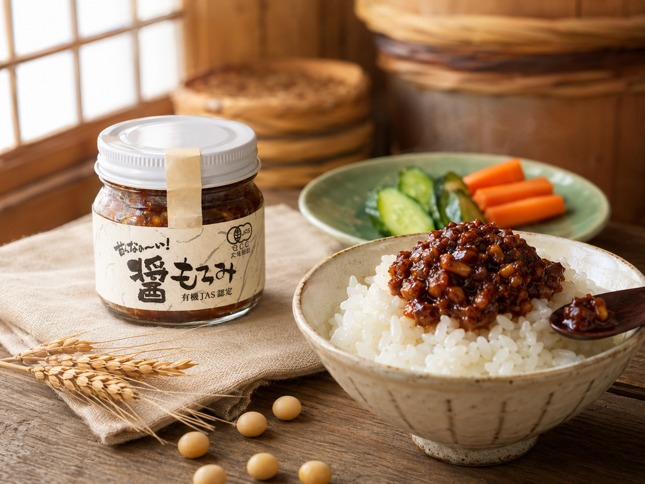 国産の大豆と小麦を使ったもろみ醤油｜有機JAS認定