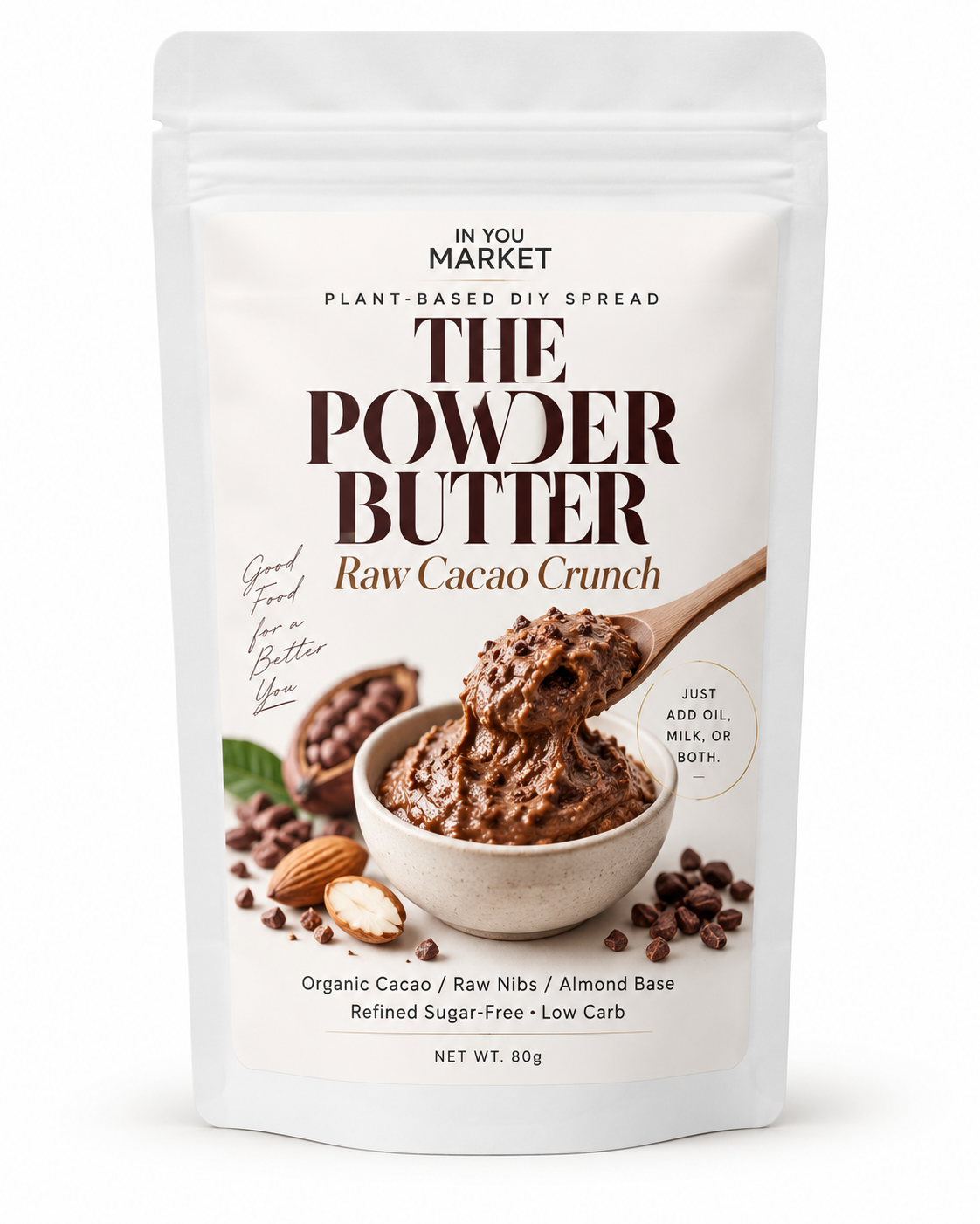 THE POWDER BUTTER Raw Cacao Crunch