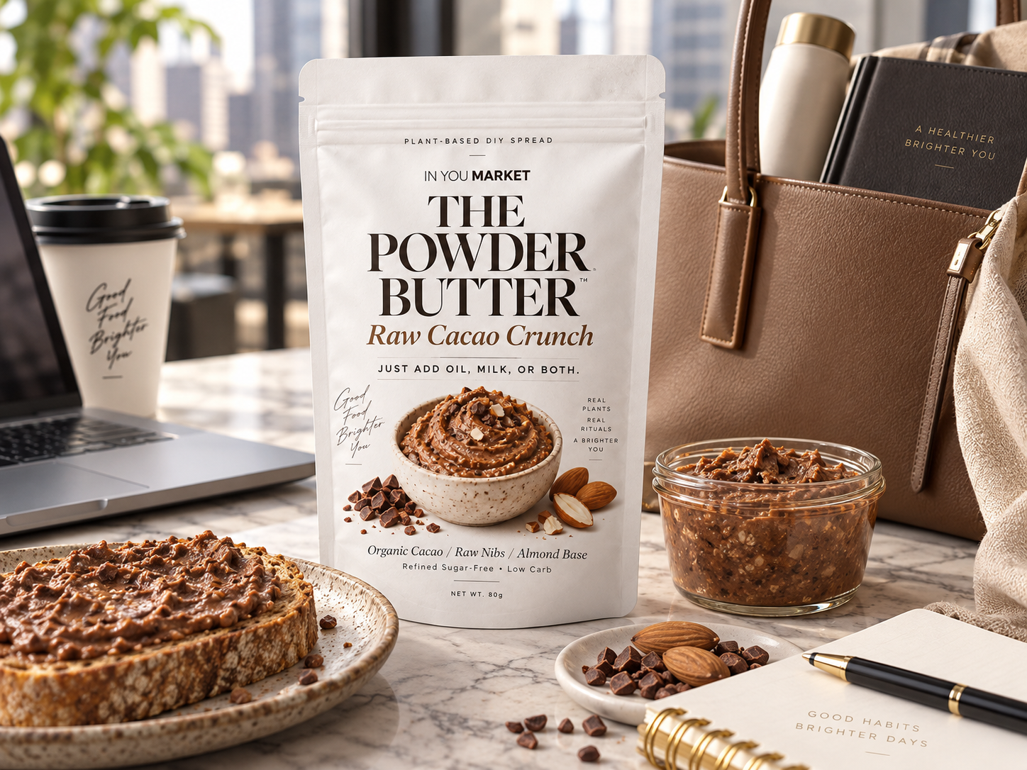 THE POWDER BUTTER Raw Cacao Crunch