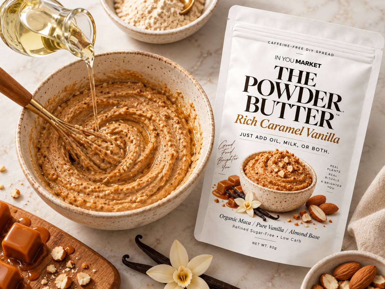 THE POWDER BUTTER Rich Caramel...