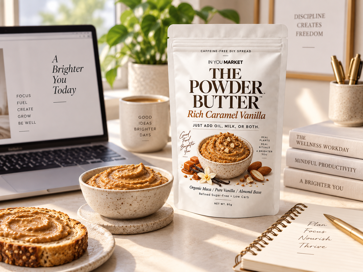 THE POWDER BUTTER Rich Caramel Vanilla