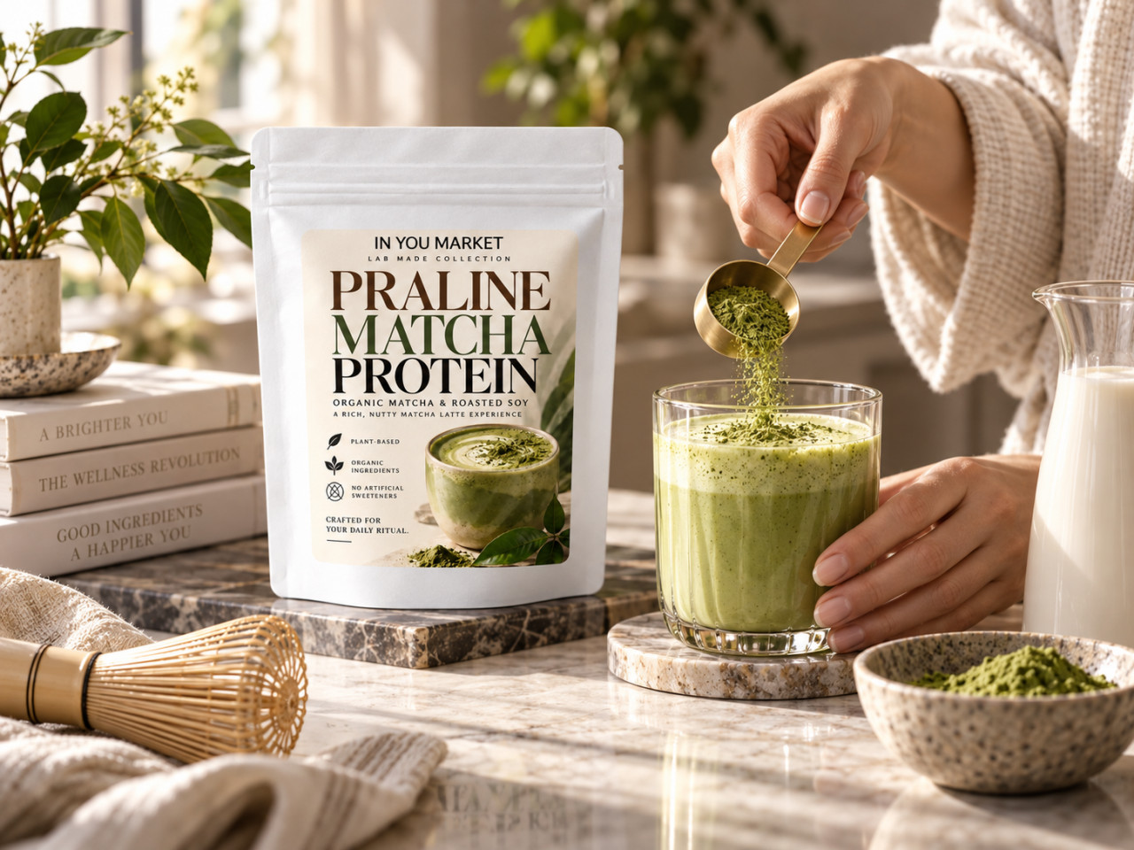 PRALINE MATCHA PROTEIN by IN Y...