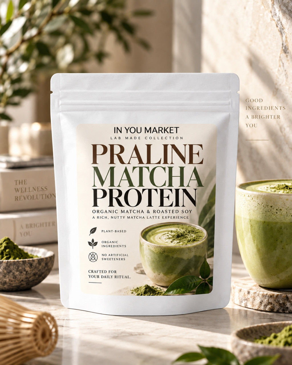 PRALINE MATCHA PROTEIN by IN Y...