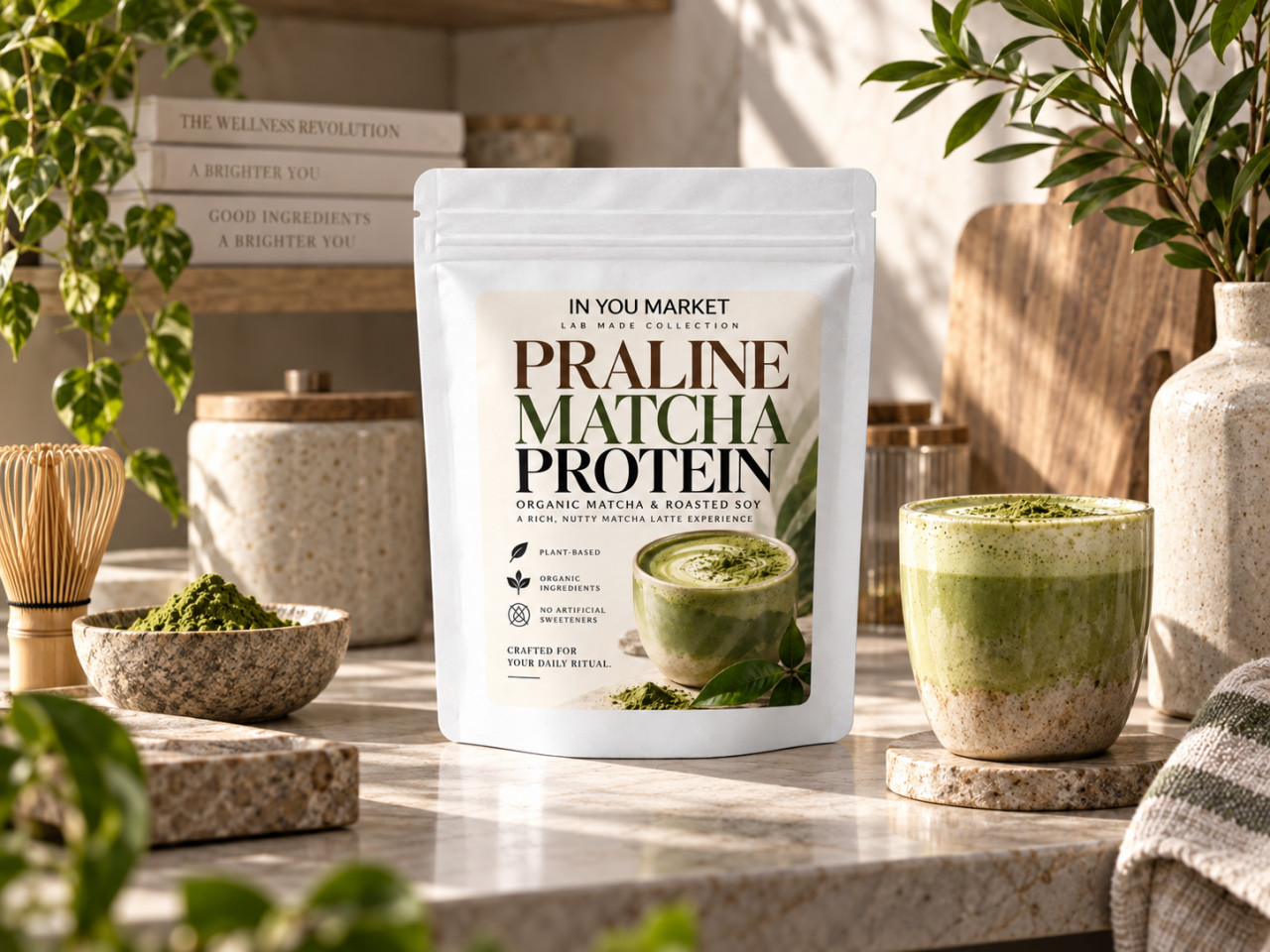 PRALINE MATCHA PROTEIN by IN Y...