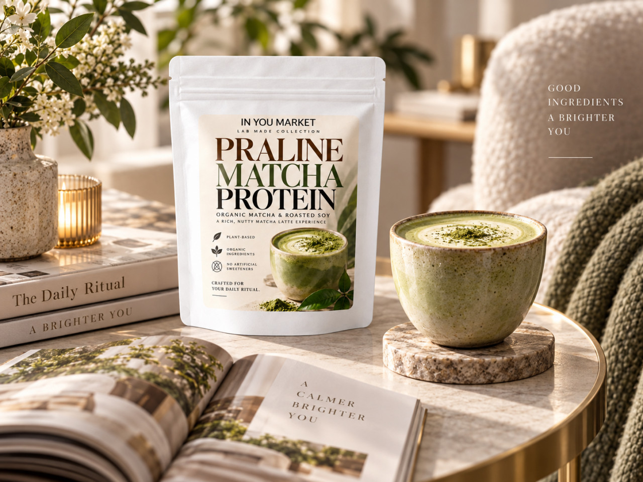 PRALINE MATCHA PROTEIN by IN Y...