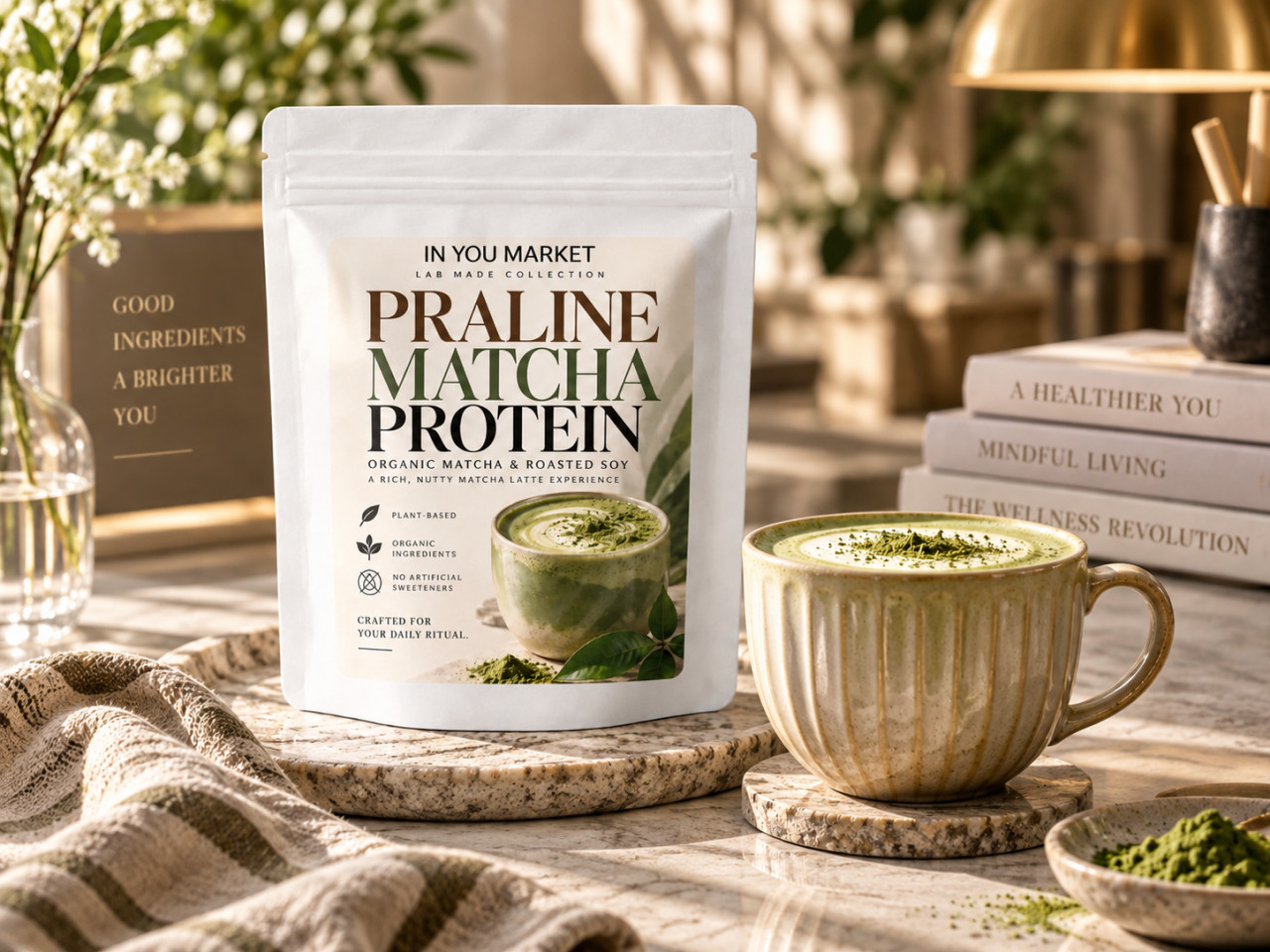PRALINE MATCHA PROTEIN by IN Y...