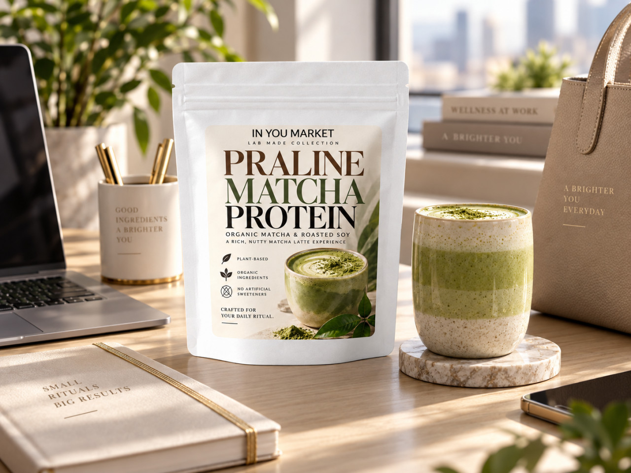 PRALINE MATCHA PROTEIN by IN Y...
