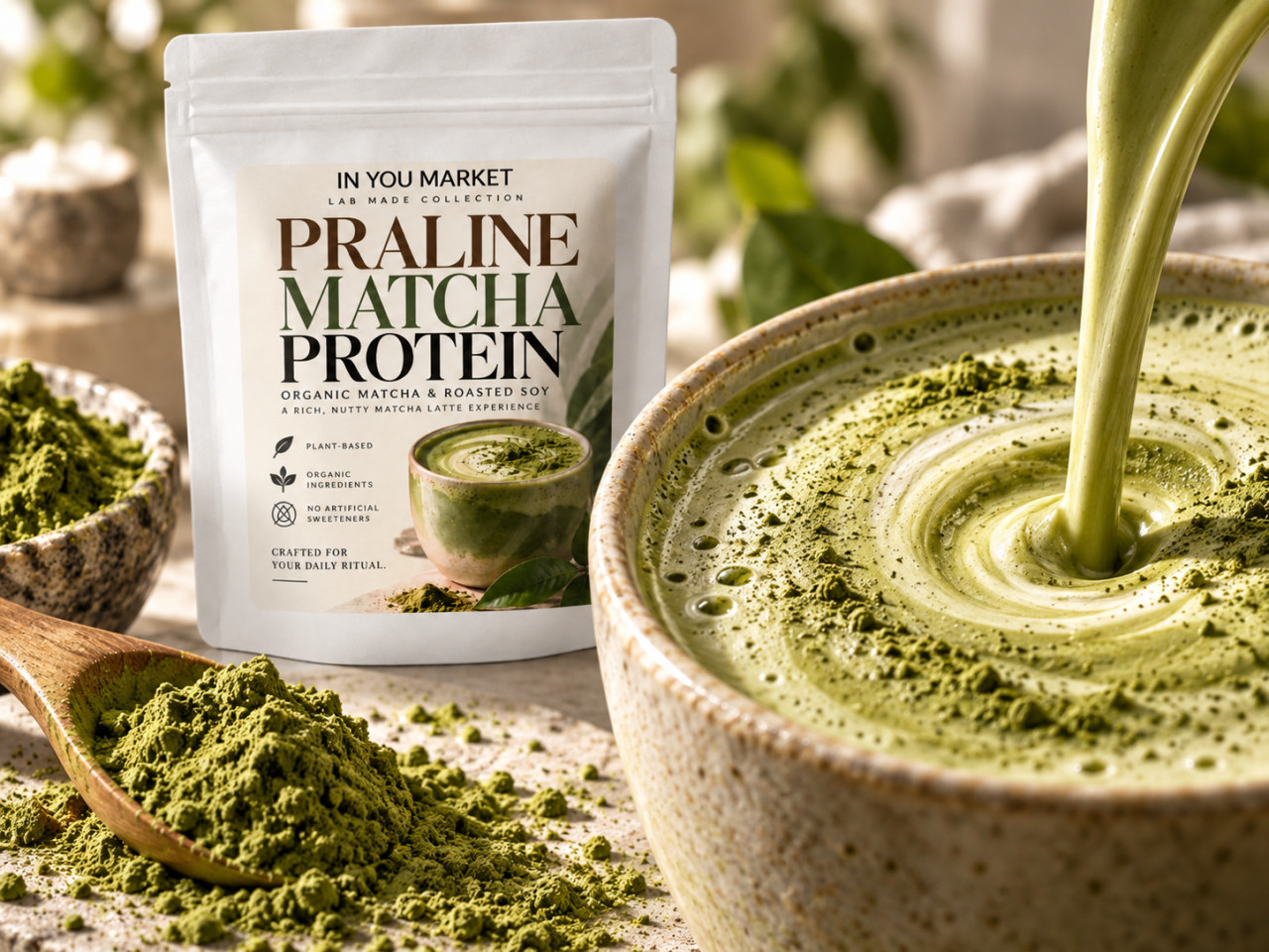 PRALINE MATCHA PROTEIN by IN Y...