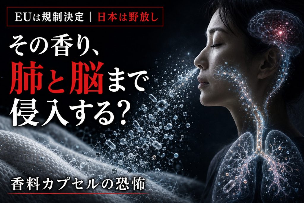 その香り、肺と脳まで侵入する恐怖のゴミかもしれない。EUは規制決定・日本は野放しの「香料カプセル」から家族を救う方法とは